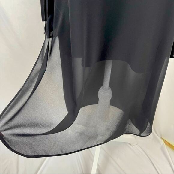 Compli K Sheer Black Party Event Date Night Quiet Luxury Dress NWT Size S - Picture 8 of 14